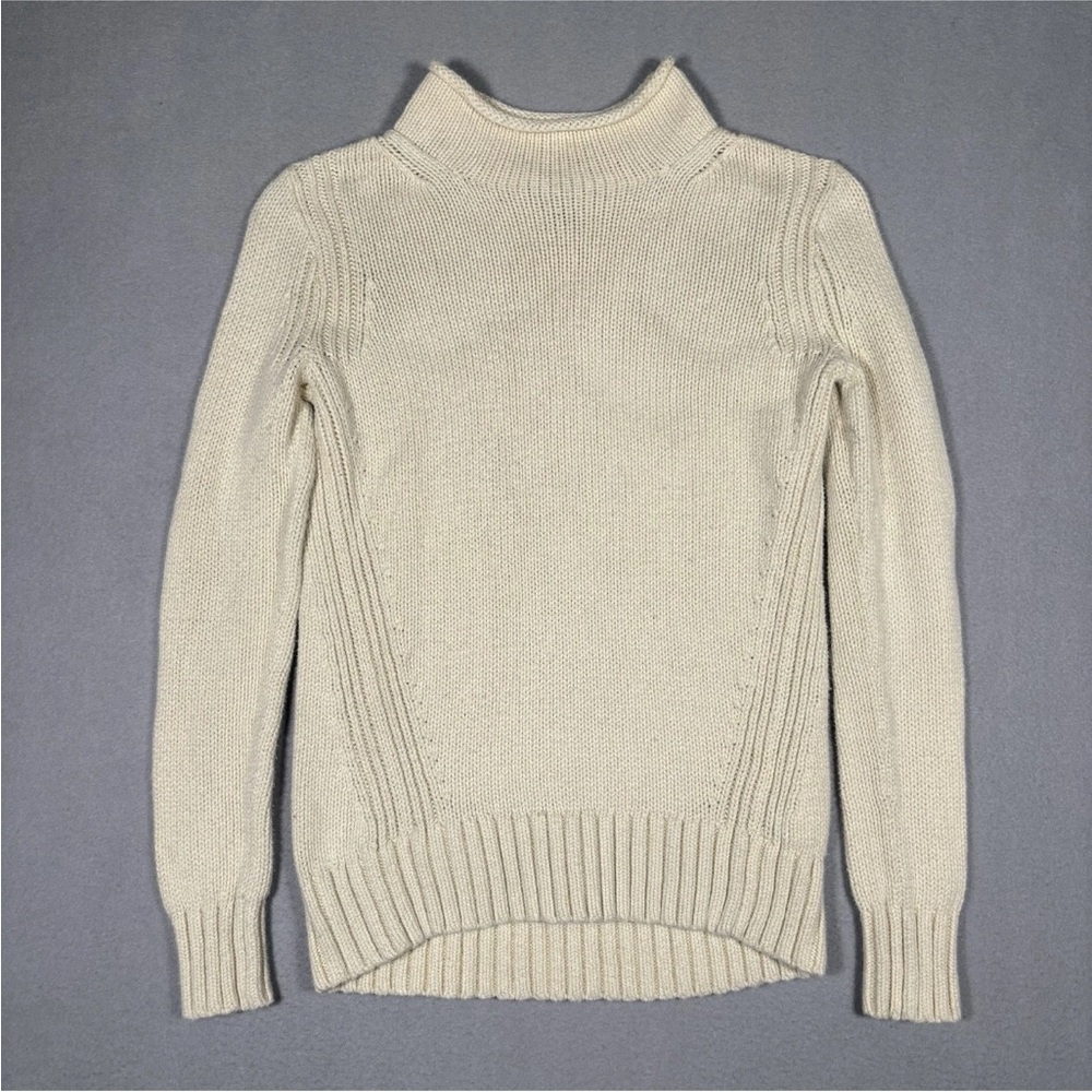 Vintage J. Crew Always Roll Neck Womens XXSmall Oarsman Cotton Fisherman Sweater